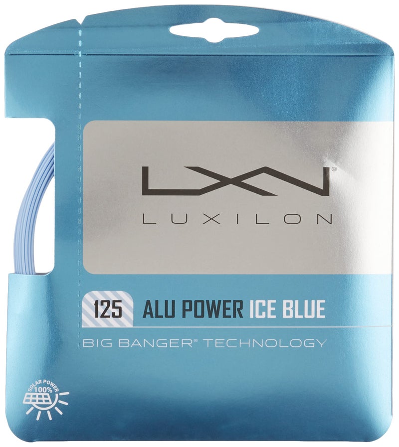 Luxilon ALU Power 125 Tennis String - Set, Ice Blue - Image 1